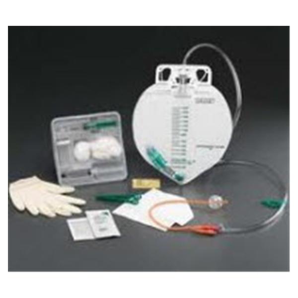 Tray Foley Catheter Lubricath 16Fr Center Entry Hydrophilic Coated Ea, 10 EA/CA